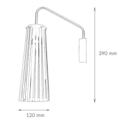Nowodvorski Wandleuchte Schwarz Dover< Wandleuchten|Küchenlampen