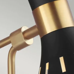 Elstead Wandleuchte Schwarz Messing E27 Metall Retro Design< Wandleuchten|Küchenlampen