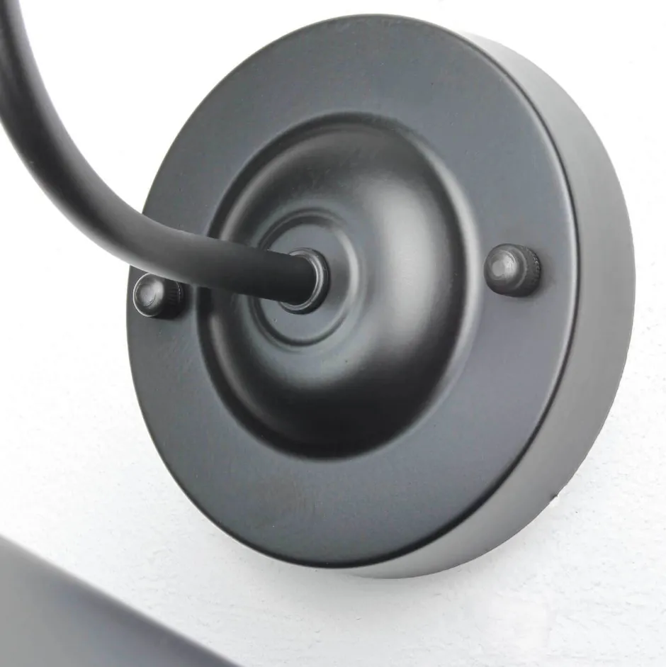 Wandleuchten|Flurlampen*Easylight Wandleuchte Schwarz Metall E27 innen Vintage