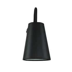 TK Lighting Wandleuchte Schwarz mit Schalter Metall Ø13cm< Wandleuchten|Küchenlampen
