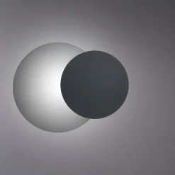 Wandleuchten|Flurlampen*Emibig Wandleuchte Schwarz rund G9 indirekte Beleuchtung