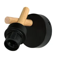 Easylight Wandleuchte Schwarz Stoff Schirm E27 VAIO< Wandleuchten|Flurlampen