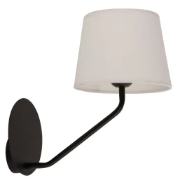 Sigma Wandleuchte Schwarz Weiß Metall H:34 cm E27 blendarm< Wandleuchten|Moderne Lampen