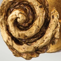 Flurlampen|Wohnzimmerlampen*Elstead Wandleuchte Stoff 31,8 cm hoch in Blattgold Weiß