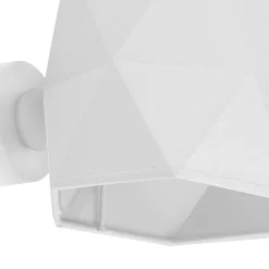 Wandleuchten|Flurlampen*TK Lighting Wandleuchte Stoff Metall Weiß E27 innen Modern