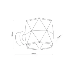 TK Lighting Wandleuchte Stoff Modern Schwarz E27 Up Down< Wandleuchten|Flurlampen