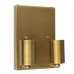 Elstead Wandleuchte Stoff Up Down in Creme Messing GRASTA< Moderne Lampen|Küchenlampen