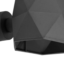 Wandleuchten|Flurlampen*TK Lighting Wandleuchte Stoffschirm Grau Schwarz E27 Modern