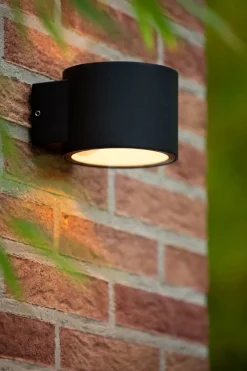 Außenwandleuchten|Fassadenstrahler* Wandleuchte Up Down Aluminium Schwarz IP54 G9 Balkon