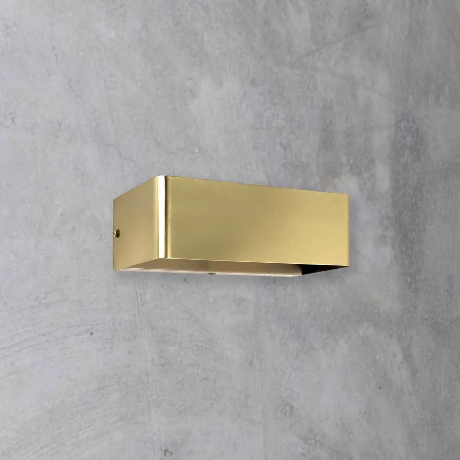 Giovanni Battista Wandleuchte Up Down B: 18 cm E14 Messing in Bronze hell< Wandleuchten|Badezimmer Lampe