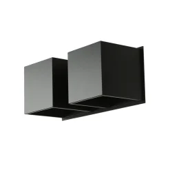 Sollux Wandleuchte Up Down B:26cm 2xG9 Schwarz Metall< Wandleuchten|Flurlampen