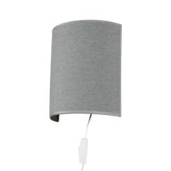 Stofflampen*Nowodvorski Wandleuchte Up Down Grau E27 indirekt Stoffschirm