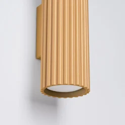 Flurlampen|Wohnzimmerlampen*Sollux Wandleuchte Up Down H: 20 cm in Gold GU10 2-flammig Aluminium