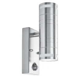 Searchlight Wandleuchte Up Down IP44 Außen Bewegungsmelder Stahl< Metall Lampen|Fassadenstrahler