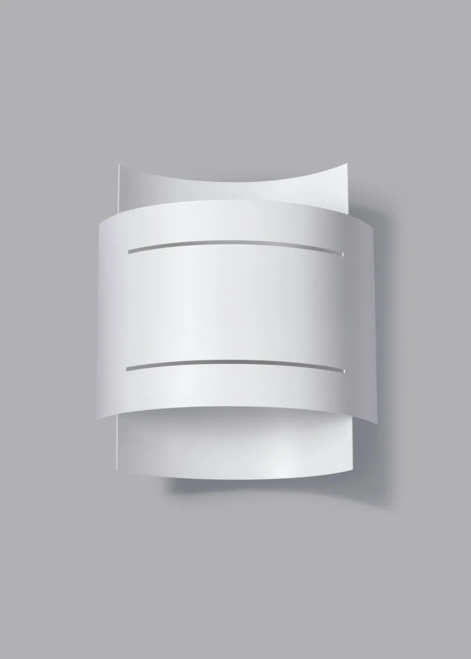 Wohnzimmerlampen|Moderne Lampen*Sollux Wandleuchte Up Down Weiß 23 cm Metall Lichtmuster