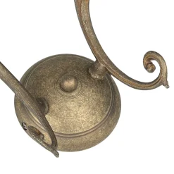 Wandleuchten|Küchenlampen*Giovanni Battista Wandleuchte Weiß Glasschirm Echt-Messing Ricciolo