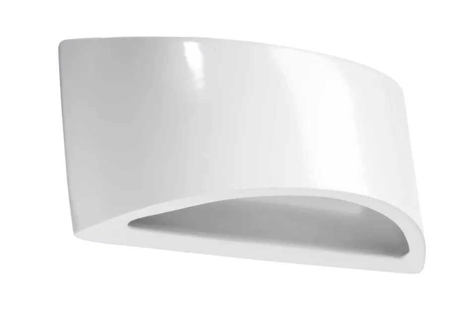 Wandleuchten|Flurlampen*Sollux Wandleuchte Weiß Keramik 31,5 cm Up Down bemalbar G9