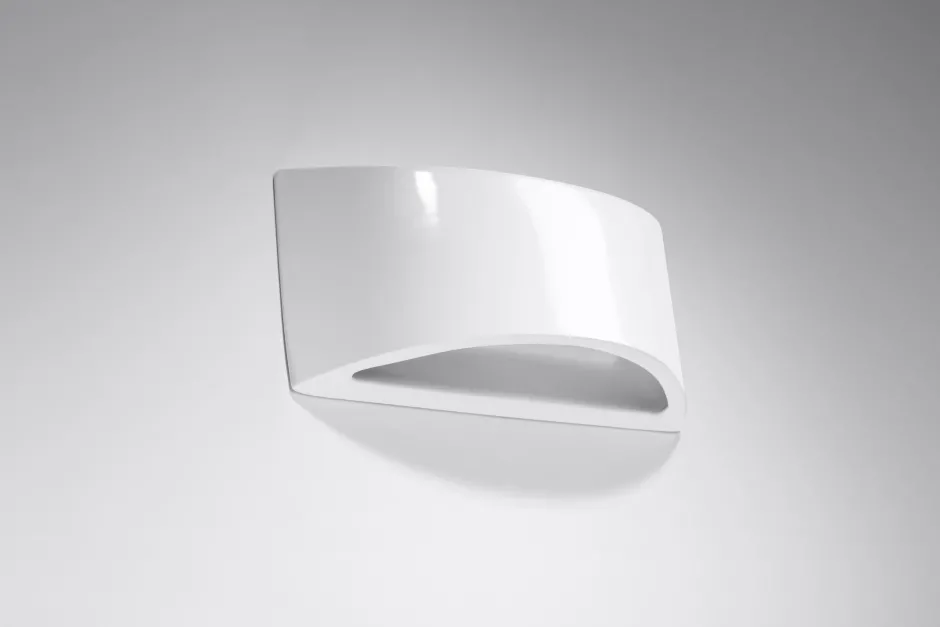 Wandleuchten|Flurlampen*Sollux Wandleuchte Weiß Keramik 31,5 cm Up Down bemalbar G9