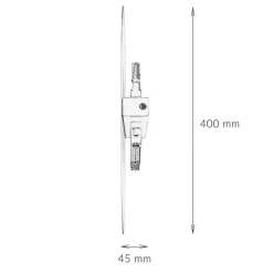 Moderne Lampen|Küchenlampen*TK Lighting Wandleuchte Weiß Metall Ø 40 cm rund flach Modern