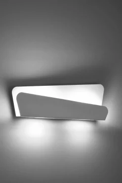 Sollux Wandleuchte Weiß Metall 40 cm Modern indirekt DALIM< Wandleuchten|Flurlampen