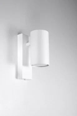 Wandleuchten|Flurlampen*Sollux Wandleuchte Weiß Metall Downlight Modern innen GU10