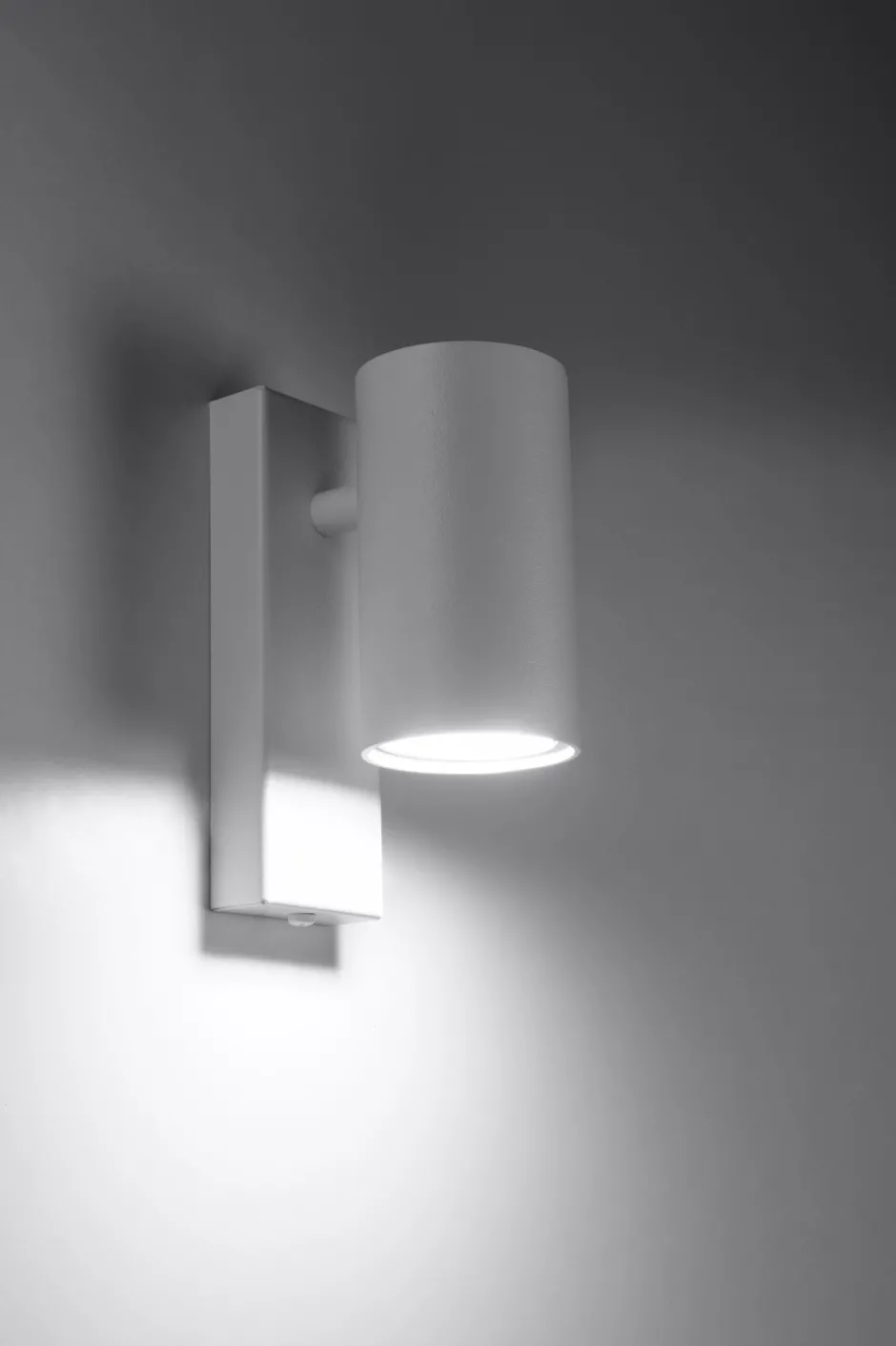 Wandleuchten|Flurlampen*Sollux Wandleuchte Weiß Metall Downlight Modern innen GU10