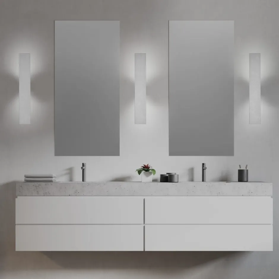 Wandleuchten|Flurlampen*TK Lighting Wandleuchte Weiß Metall flach 50 cm lang indirektes Licht