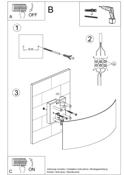 Sollux Wandleuchte Weiß Up Down 34 cm breit Metall 2x G9< Wandleuchten