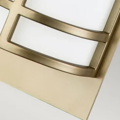 Elstead Wandleuchte 2x E27 in Messing Creme Glas Metall SHOJI< Wandleuchten|Flurlampen