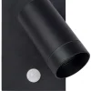 Wandspot Bewegungsmelder flexibel Schwarz GU10 H:15 cm< Außenleuchten Mit Bewegungsmelder|Metall Lampen
