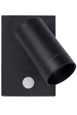 Wandspot Bewegungsmelder flexibel Schwarz GU10 H:15 cm< Außenleuchten Mit Bewegungsmelder|Metall Lampen