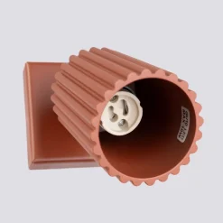 Flurlampen|Wohnzimmerlampen*Sollux Wandspot GU10 B: 8 cm klein Rot schwenkbar Modern Aluminium