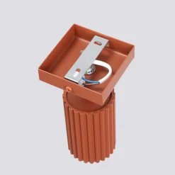 Flurlampen|Wohnzimmerlampen*Sollux Wandspot GU10 B: 8 cm klein Rot schwenkbar Modern Aluminium