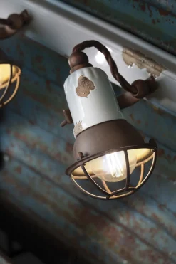 Ferroluce Wandspot Metall Keramik B: 41 cm E14 2-flammig< Wohnzimmerlampen|Keramiklampen