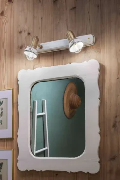 Wohnzimmerlampen|Keramiklampen*Ferroluce Wandspot Metall Keramik E14 verstellbar 2-flammig