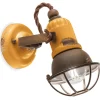 Ferroluce Wandspot Metall Keramik verstellbar E14 Vintage Design< Wohnzimmerlampen|Keramiklampen