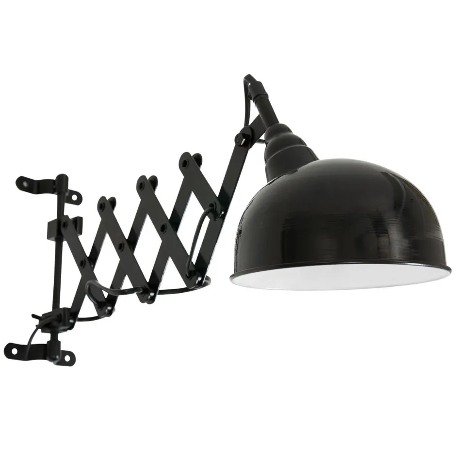 Spots|Wandleuchten*Steinhauer Wandspot Metall Schwarz T:56 cm mit Stecker flexibel