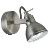 Bürolampen|Wohnzimmerlampen*Searchlight Wandspot Metall verstellbar GU10 bis 50 W in Silber