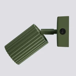 Sollux Wandspot Modern GU10 B: 8 cm klein schwenkbar Grün Aluminium< Flurlampen|Wohnzimmerlampen