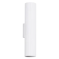 Sollux Wandstrahler Weiß klein H: 30 cm klein GU10 2-flammig Modern< Wohnzimmerlampen|Flurlampen