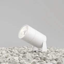 Maytoni Wegeleuchte Aluminium Glas LED IP65 22,2 cm hoch Weiß< Wegeleuchten|Led Außenleuchten