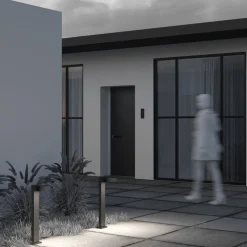 Maytoni Wegeleuchte Aluminium Glas LED IP54 65 cm Graphit URSA< Wegeleuchten|Led Außenleuchten