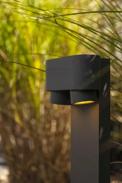 Eco-Light Wegeleuchte Aluminium GU10 2-flmg 75 cm IP44 Anthrazit< Metall Lampen|Wegeleuchten