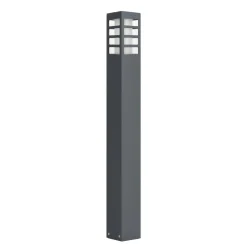 Metall Lampen|Wegeleuchten*SU-MA Wegeleuchte Anthrazit 75cm IP54 Modern eckig E27