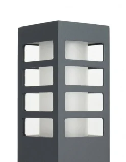 Metall Lampen|Wegeleuchten*SU-MA Wegeleuchte Anthrazit 75cm IP54 Modern eckig E27