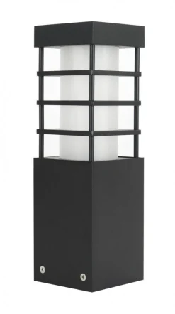 Metall Lampen|Wegeleuchten*SU-MA Wegeleuchte außen 25cm klein IP54 wetterfest eckig