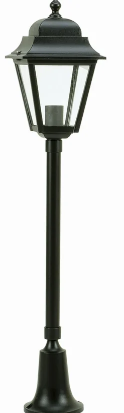 Außenleuchten Antik|Gartenlaternen*Lido Wegeleuchte außen E27 79cm IP44 Schwarz Rustikal