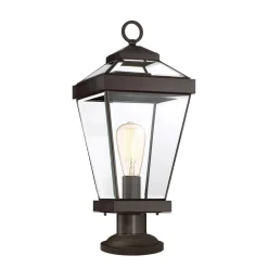 Rustikale Lampen|Vintage Lampen*Elstead Wegeleuchte außen IP44 52 cm Rustikal Vintage in Bronze