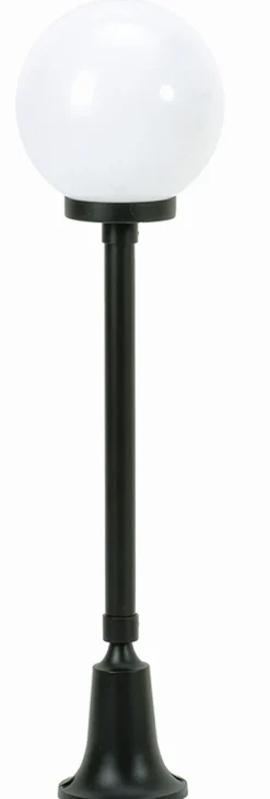 Lido Wegeleuchte außen Kugel Schirm 77cm IP43 E27 Schwarz< Vintage Lampen|Kugellampen