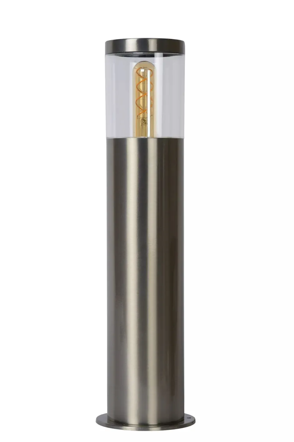 Wegeleuchten|Metall Lampen* Wegeleuchte Außen Stahl in Chrom IP44 E27 49 cm Garten